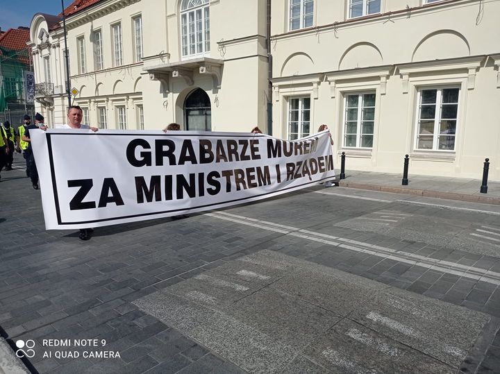 Protest pracowników ochrony zdrowia